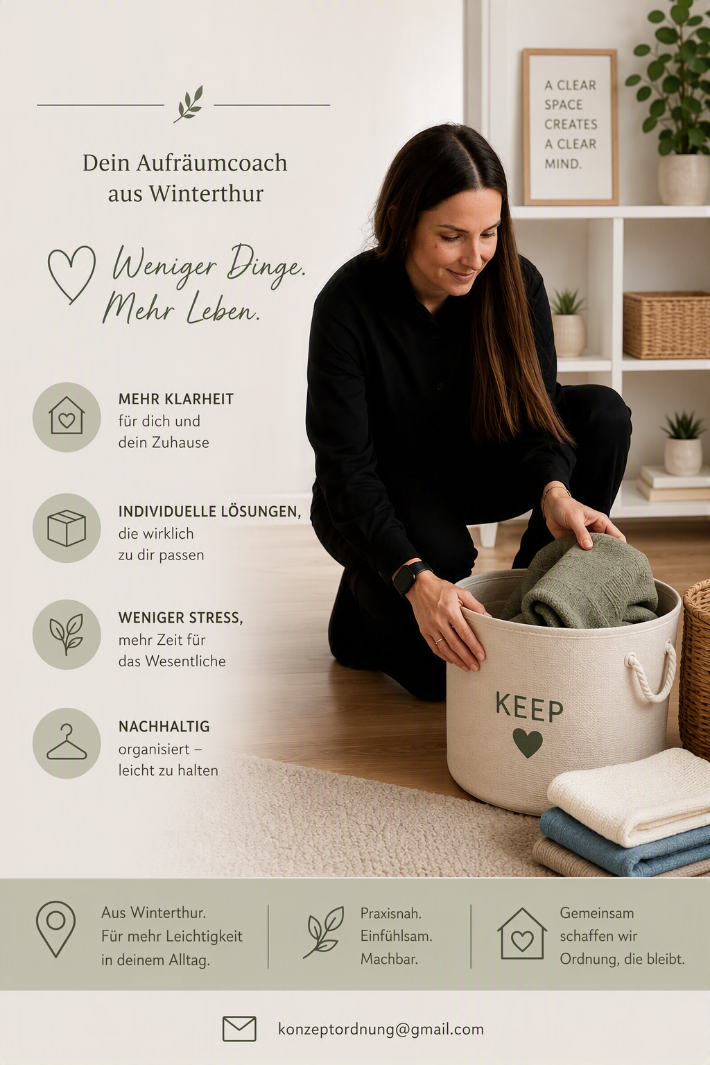 Aufräumhilfe Flyer